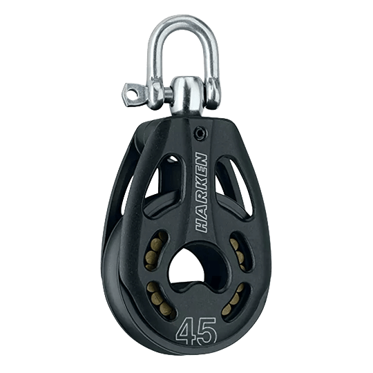 Harken 3391 Single 45mm Black Magic Swivel Block - Pacific Sailboat Supply