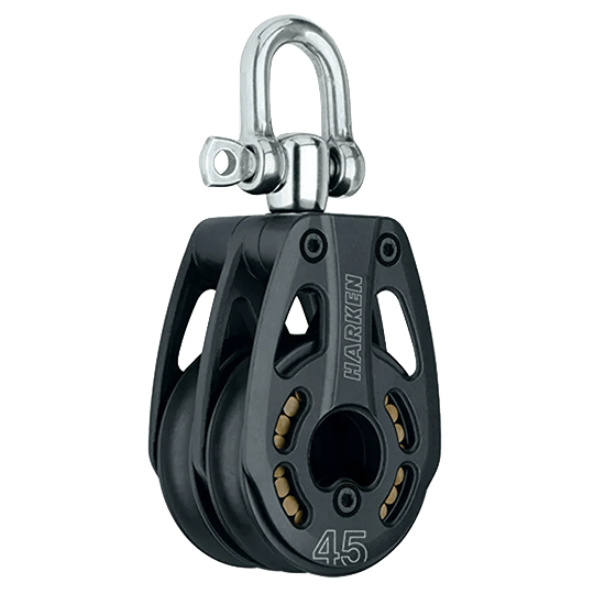 Harken 3393 45mm Double Black Magic Block - Pacific Sailboat Supply
