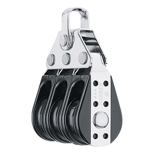 Harken 086 29mm Triple Small Boat Classic Bullet Sailboat Block - Pacific Sailboat Supply