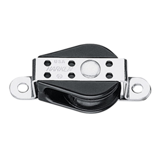 Harken 092 29mm Single Small Boat Classic Bullet Cheek Sailboat Block - Pacific Sailboat Supply