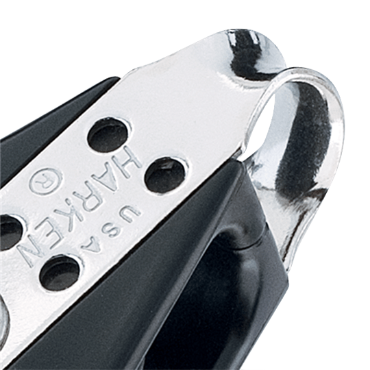 Harken 126 38mm Single Small Boat Classic Big Bullet Sailboat Block With Becket - Pacific Sailboat Supply