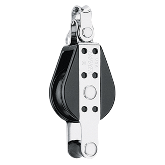 Harken 147 38mm Single Small Boat Classic Big Bullet Block With Shackle And Becket - Pacific Sailboat Supply