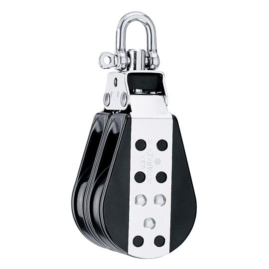 Harken 1544 3" 76mm Double Midrange Classic Sailboat Block - Pacific Sailboat Supply
