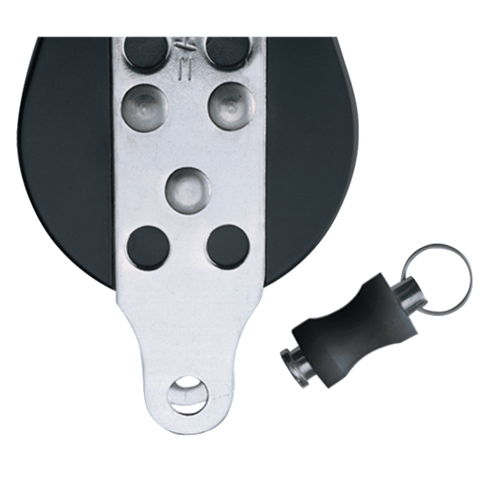Harken 1550 3" 76mm Single Midrange Hexaratchet Classic Sailboat Block With Becket - Pacific Sailboat Supply