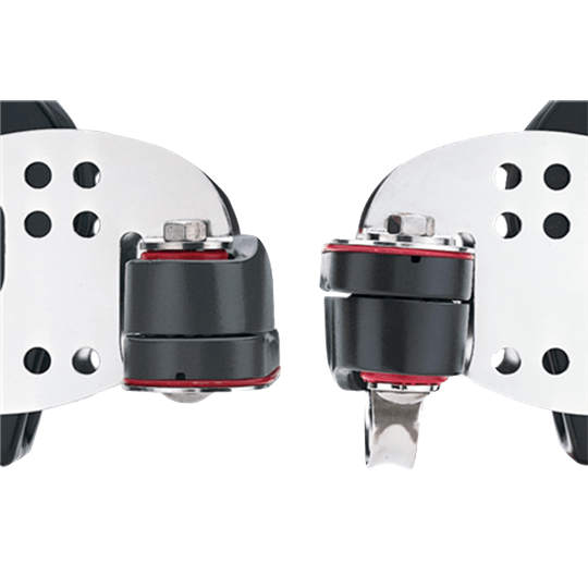Harken 1556 3" 76mm Midrange Triple Hexaratchet Sailboat Block With Cam Cleat And Becket - Pacific Sailboat Supply