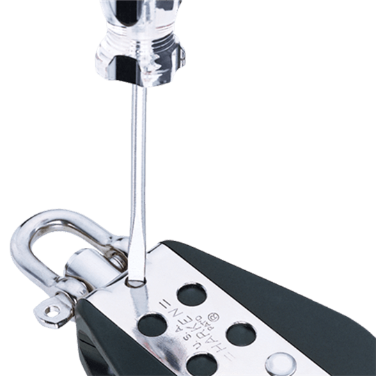 Harken 1564 3" 76mm Midrange Fiddle Sailboat Block With 280 Cam Cleat And Becket - Pacific Sailboat Supply