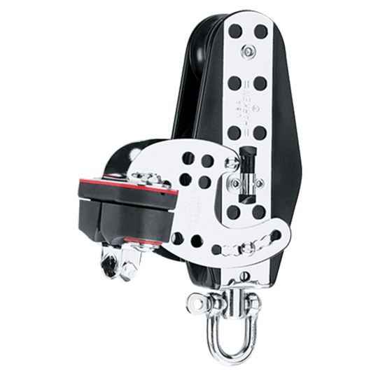 Harken 1565 3" 76mm Midrange Hexaratchet Fiddle Sailboat Block With 280 Cam-Matic Cleat - Pacific Sailboat Supply