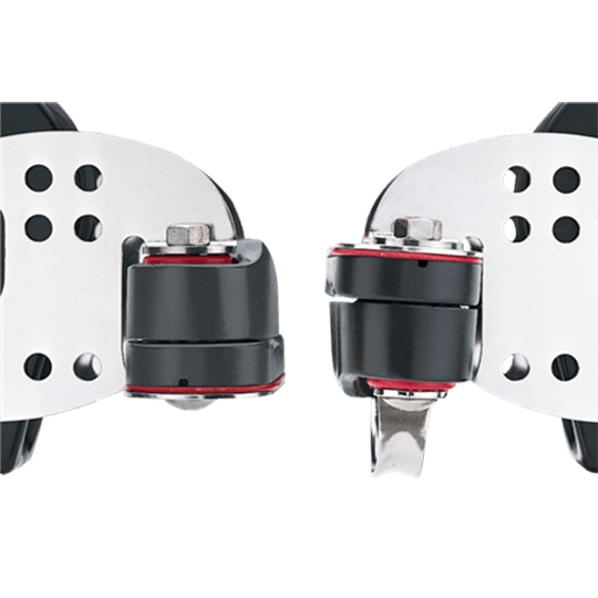 Harken 1566 3" 76mm Midrange Hexaratchet Fiddle Sailboat Block With 280 Cam Cleat And Becket - Pacific Sailboat Supply