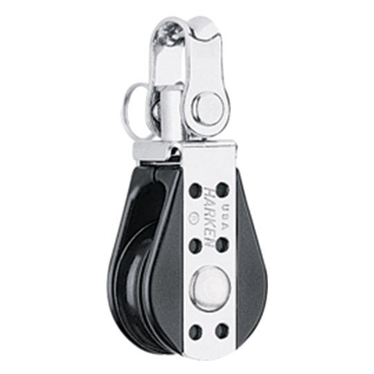 Harken 166 29mm Single Small Boat Classic Swivel Bullet Sailboat Block - Pacific Sailboat Supply
