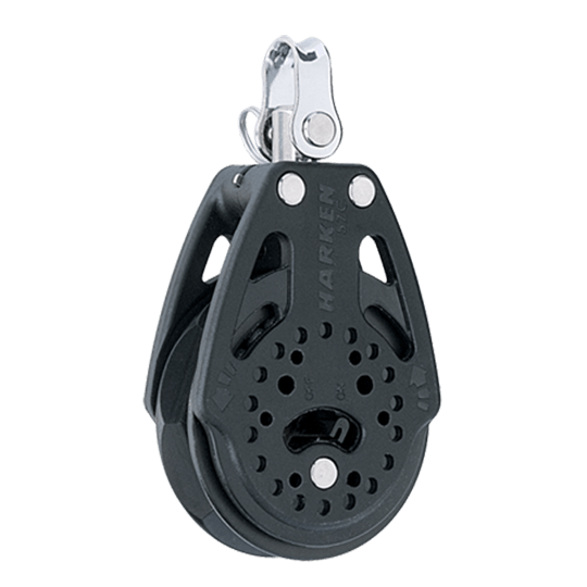 Harken 2135 57mm 2.25" Single Carbo Ratchet Sailboat Block - Pacific Sailboat Supply