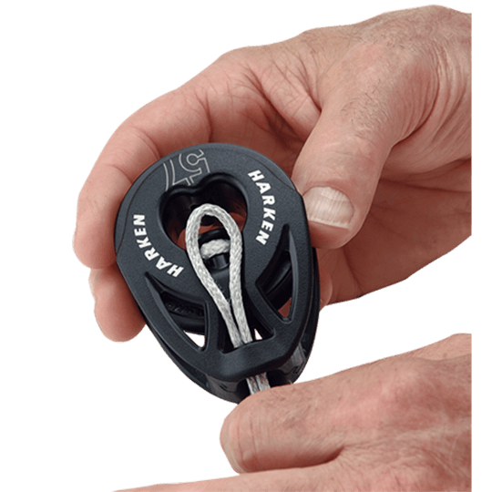 Harken 2148 40mm Single Carbo "T2" Soft-Attach Single Loop Sailboat Block - Pacific Sailboat Supply