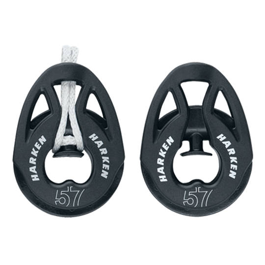 Harken 2148 40mm Single Carbo "T2" Soft-Attach Single Loop Sailboat Block - Pacific Sailboat Supply