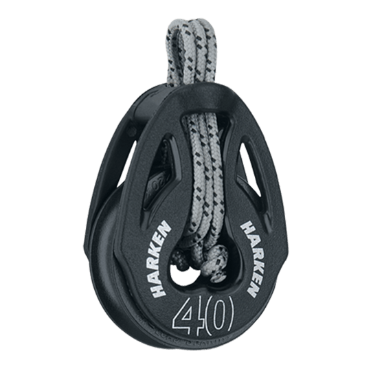 Harken 2149 40mm Single Carbo "T2" Soft-Attach Dn Iceboat Block - Pacific Sailboat Supply