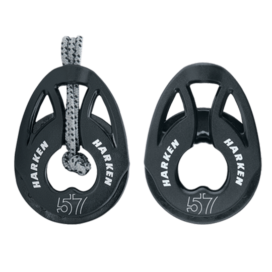 Harken 2152 57mm Single Carbo "T2" Soft-Attach Single Sailboat Block - Pacific Sailboat Supply