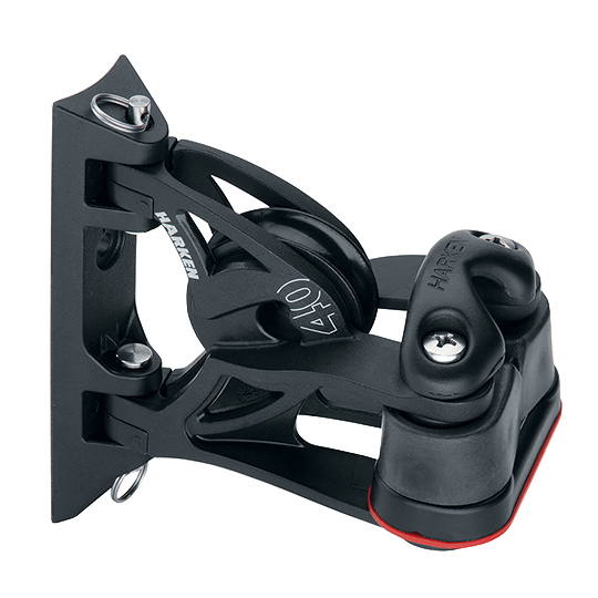 Harken 2157 40mm Carbo Pivoting Halyard Lead Sailboat Block With Carbo Cam Cleat - Pacific Sailboat Supply