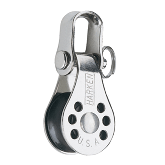 Harken 234 22mm Single Micro Sailboat Block With Shackle - Stainless Steel - Pacific Sailboat Supply
