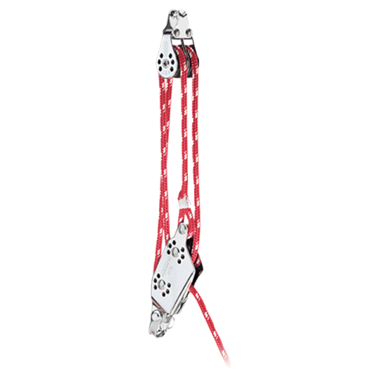 Harken 245 22mm Micro Sailboat Fiddle Block With V-Jam & Becket - Stainless Steel - Pacific Sailboat Supply