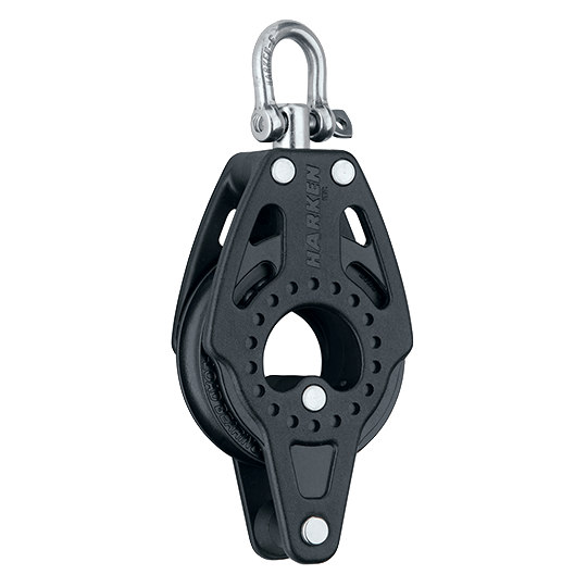 Harken 2601 57mm Single Sailboat Carbo Airblock With Becket - Pacific Sailboat Supply