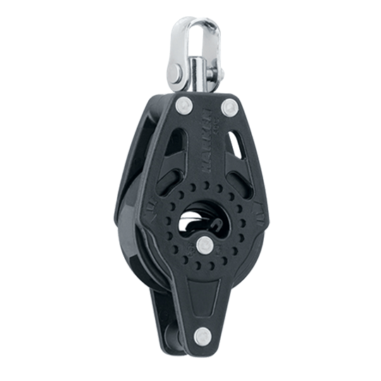 Harken 2609 40mm Single Sailboat Carbo Airblock Ratchet Block With Becket - Pacific Sailboat Supply