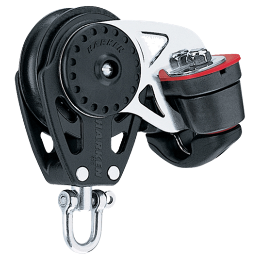 Harken 2615 57mm Single Carbo Air Block With Cam Cleat - Pacific Sailboat Supply