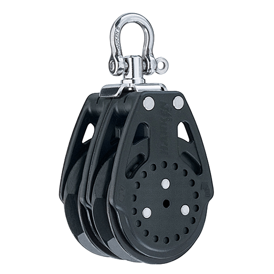 Harken 2634 57mm 2.25" Double Carbo Ratchamatic Sailboat Block - Pacific Sailboat Supply