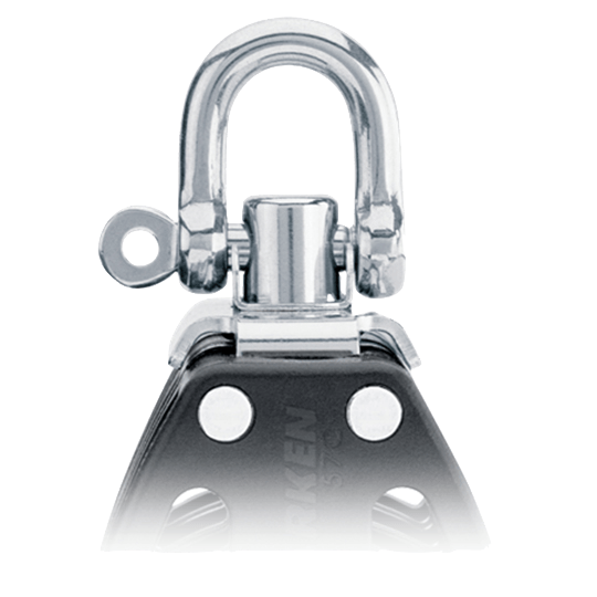 Harken 2638 40mm Double Swivel Sailboat Carbo Airblock - Pacific Sailboat Supply