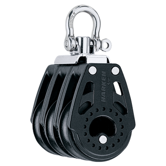 Harken 2640 40mm Triple Swivel Sailboat Carbo Airblock - Pacific Sailboat Supply