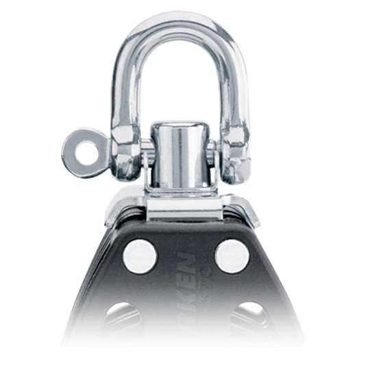Harken 2647 40mm Triple Sailboat Carbo Airblock With Cam Cleat - Pacific Sailboat Supply