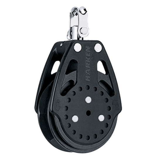 Harken 2680 75mm 3" Single Carbo Ratchamatic Sailboat Block - Pacific Sailboat Supply