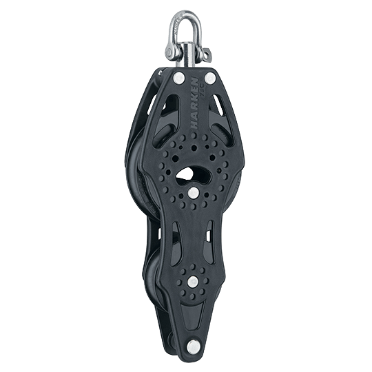 Harken 2691 75mm 3" Carbo Airblock Fiddle Sailboat Block With Becket - Pacific Sailboat Supply