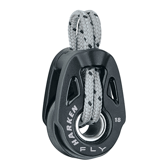Harken 2698 18mm Single Carbo "T2" Soft-Attach Sailboat Block - Pacific Sailboat Supply