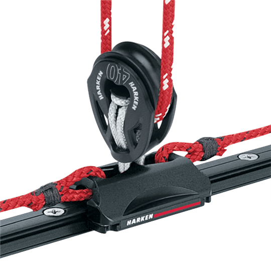 Harken 2732 22mm Low-Load Small Sailboat CB Traveler Car For Soft-Attach Loop Block - Pacific Sailboat Supply