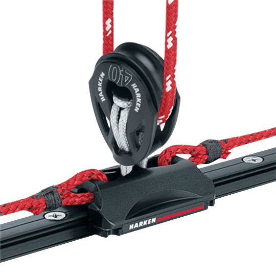 Harken 2733 22mm High-Load Small Sailboat CB Traveler Car For Soft-Attach Loop Block - Pacific Sailboat Supply