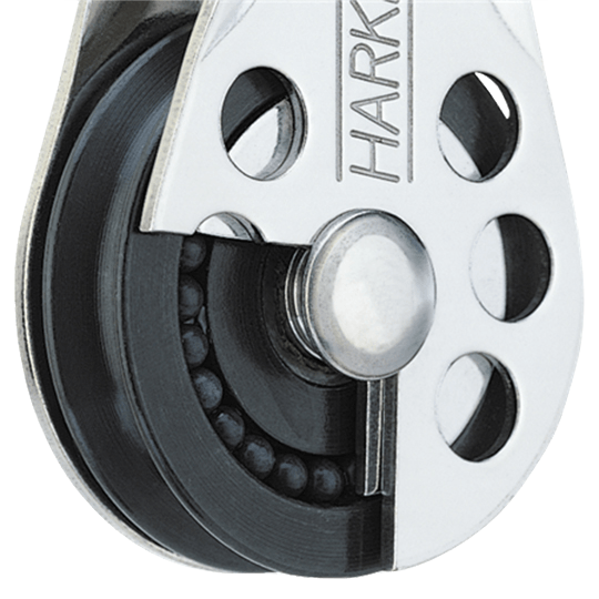 Harken 302 25mm 1" Single High-Strength Thru-Deck Exit Sailboat Block - Pacific Sailboat Supply