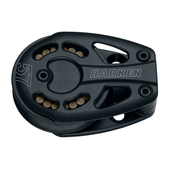 Harken 3220 57mm Single Black Magic High-Load Airblock Footblock - Pacific Sailboat Supply