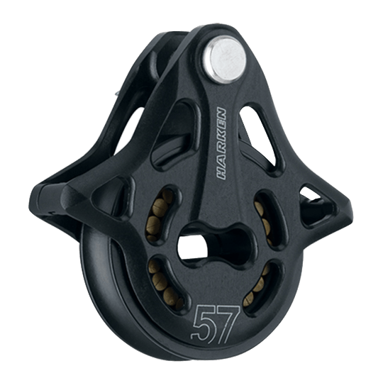Harken 3224 57mm Single Black Magic High-Load Air Block Runner Block - Pacific Sailboat Supply