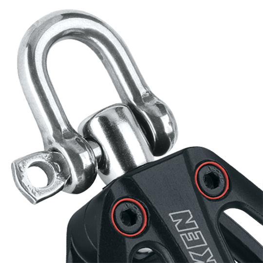 Harken 3226 57mm Single Black Magic Low-Load Airblock Swivel Block - Pacific Sailboat Supply