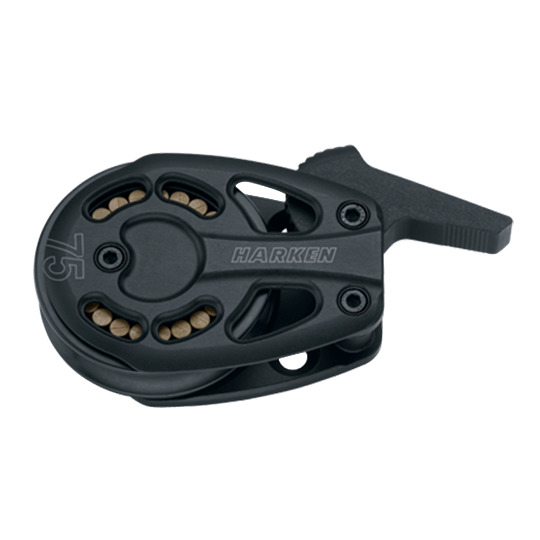 Harken 3236 75mm Single Black Magic High-Load Air Block Lockoff Footblock - Pacific Sailboat Supply
