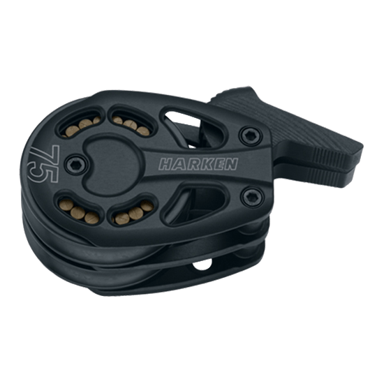 Harken 3237 75mm Double Black Magic High-Load Air Block Lockoff Footblock - Pacific Sailboat Supply