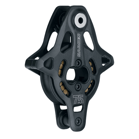 Harken 3239 75mm Black Magic High-Load Air Block Runner Block With Becket - Pacific Sailboat Supply