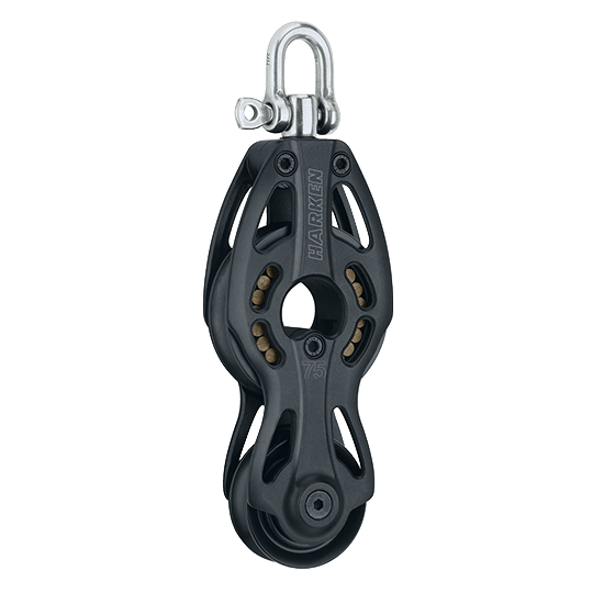 Harken 3241 75mm Black Magic High-Load Air Block Fiddle Block - Pacific Sailboat Supply