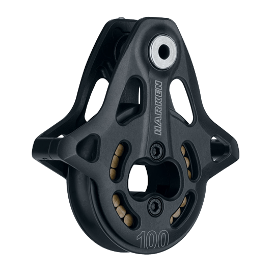 Harken 3251 100mm Single Black Magic High-Load Air Block Runner Block - Pacific Sailboat Supply