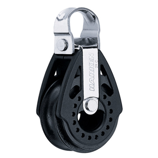Harken 352 29mm Single Carbo Airblock Fixed 90° Sailboat Block - Pacific Sailboat Supply
