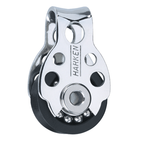 Harken 407 16mm Double Micro Dinghy Sailboat Fixed Block With Becket - Stainless Steel - Pacific Sailboat Supply