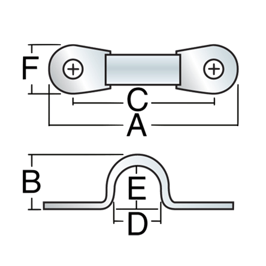Harken 419 51mm Standard Sailboat Eyestrap For 418 Trigger Cam Cleat - Pacific Sailboat Supply