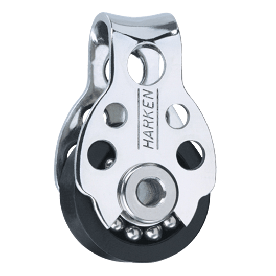 Harken 421 16mm Micro Single Thru-Deck Exit Sailboat Block - Pacific Sailboat Supply
