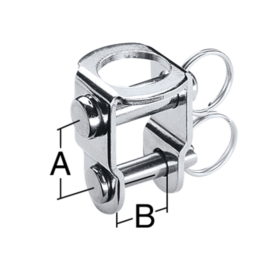 Harken 463 U-Adapter With 1/2" Post For 75mm Carbo Blocks - Pacific Sailboat Supply