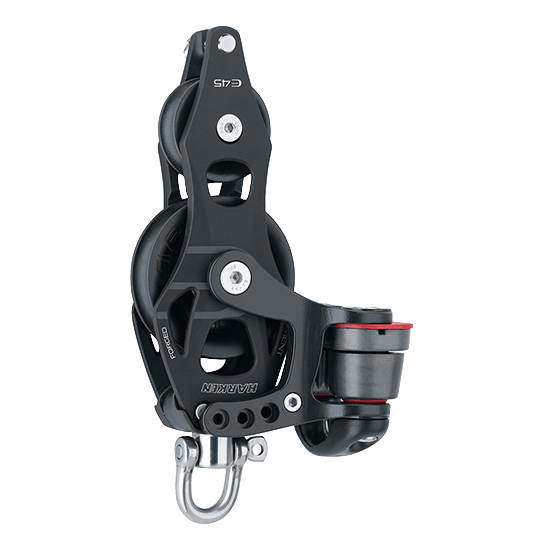 Harken 6234 45mm Fiddle Element Block With Cam Cleat And Becket - Pacific Sailboat Supply