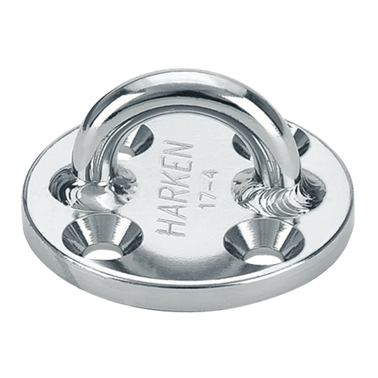 Harken 627 Small Round Stainless Steel Sailboat Padeye - Pacific Sailboat Supply