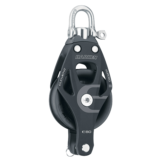 Harken 6291 80mm Single Element Block With Becket - Pacific Sailboat Supply